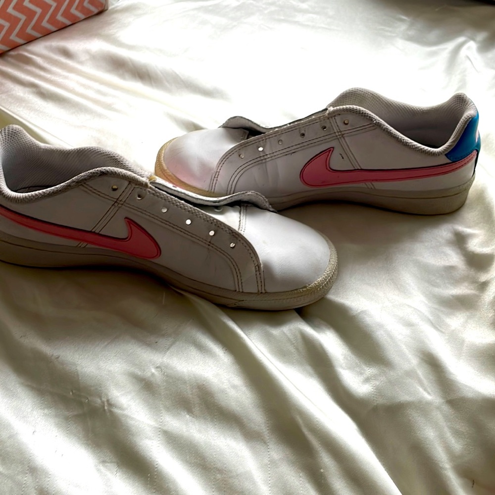 Blue and pink  Nike court royale
